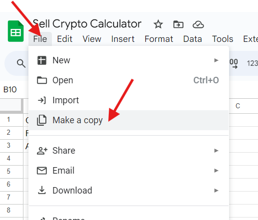 How to Copy G-Sheet